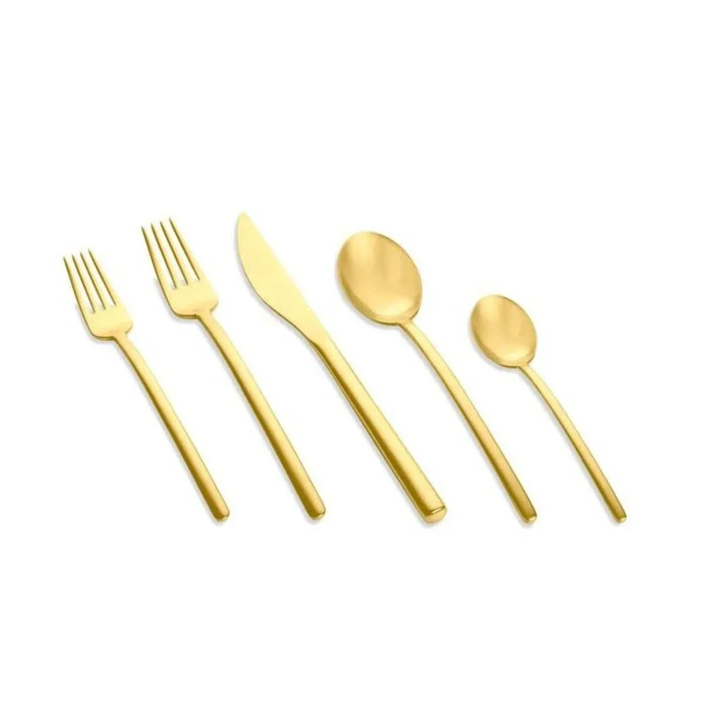 Mepra Epoque Flatware Place Setting Gold 5-Piece